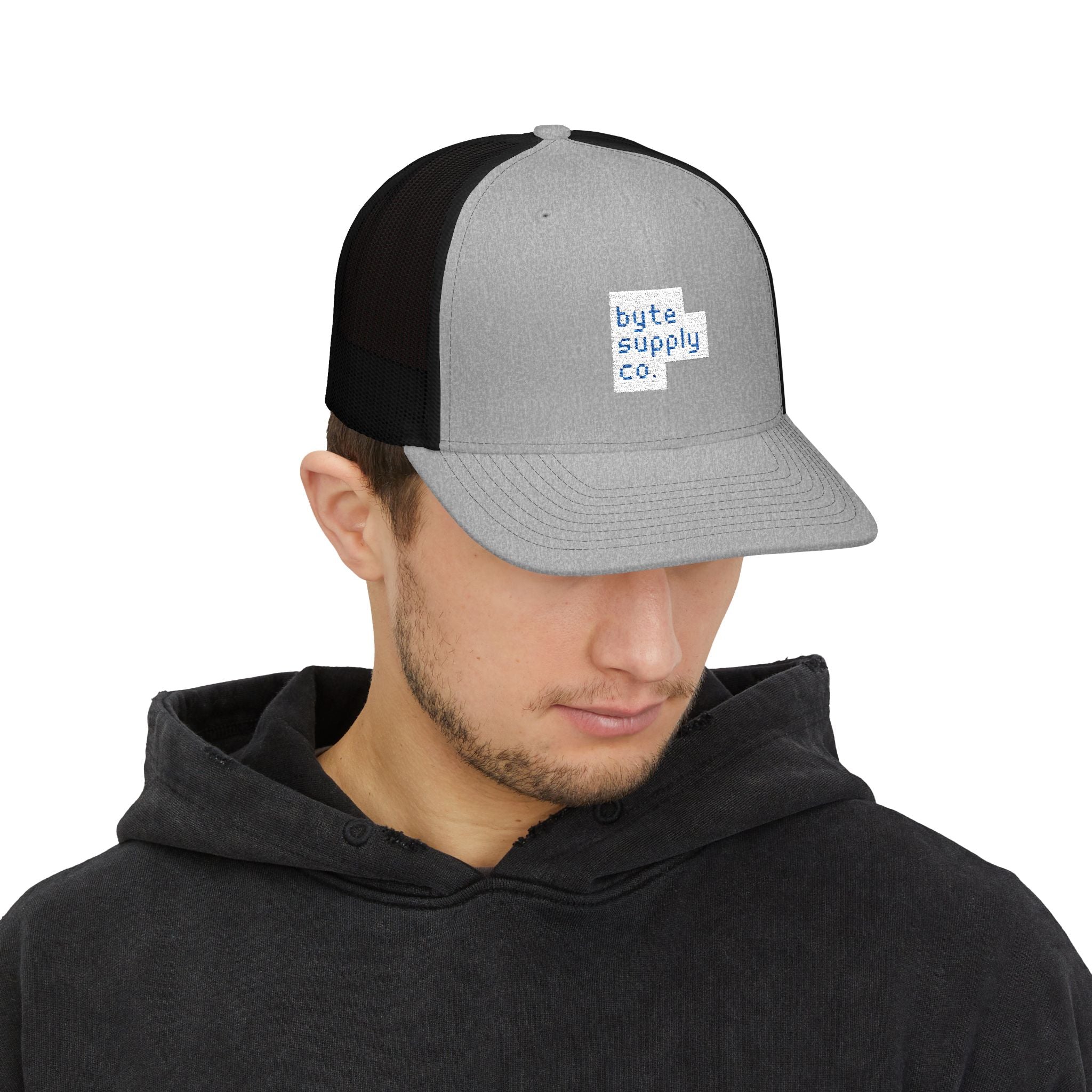 Byte Supply Co. Logo Snapback Trucker Cap (Embroidery)