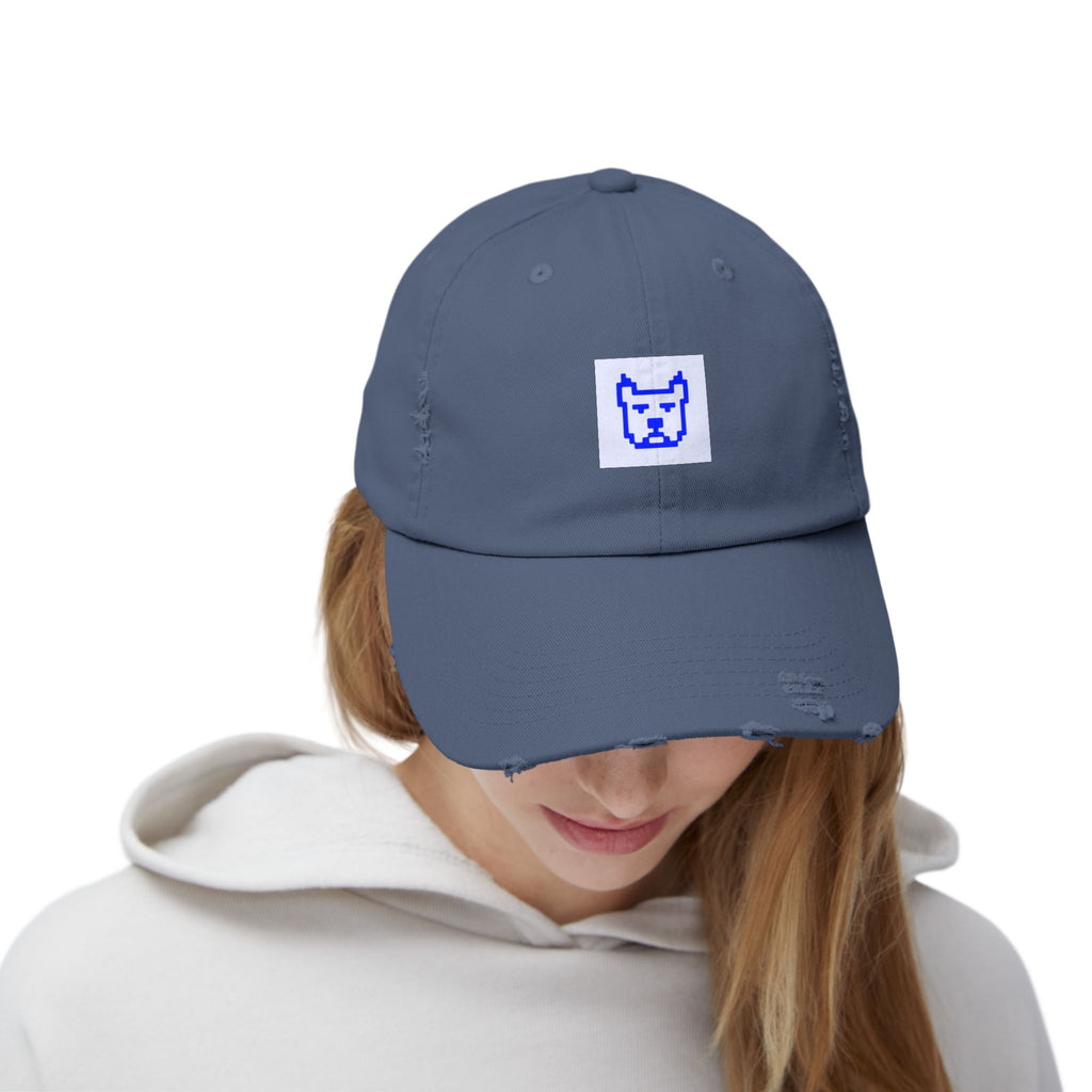 Byte Supply Co. Logo Design Unisex Distressed Cap