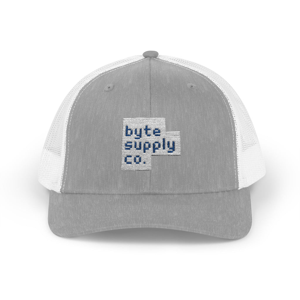 Byte Supply Co. Logo Text Snapback Trucker Cap