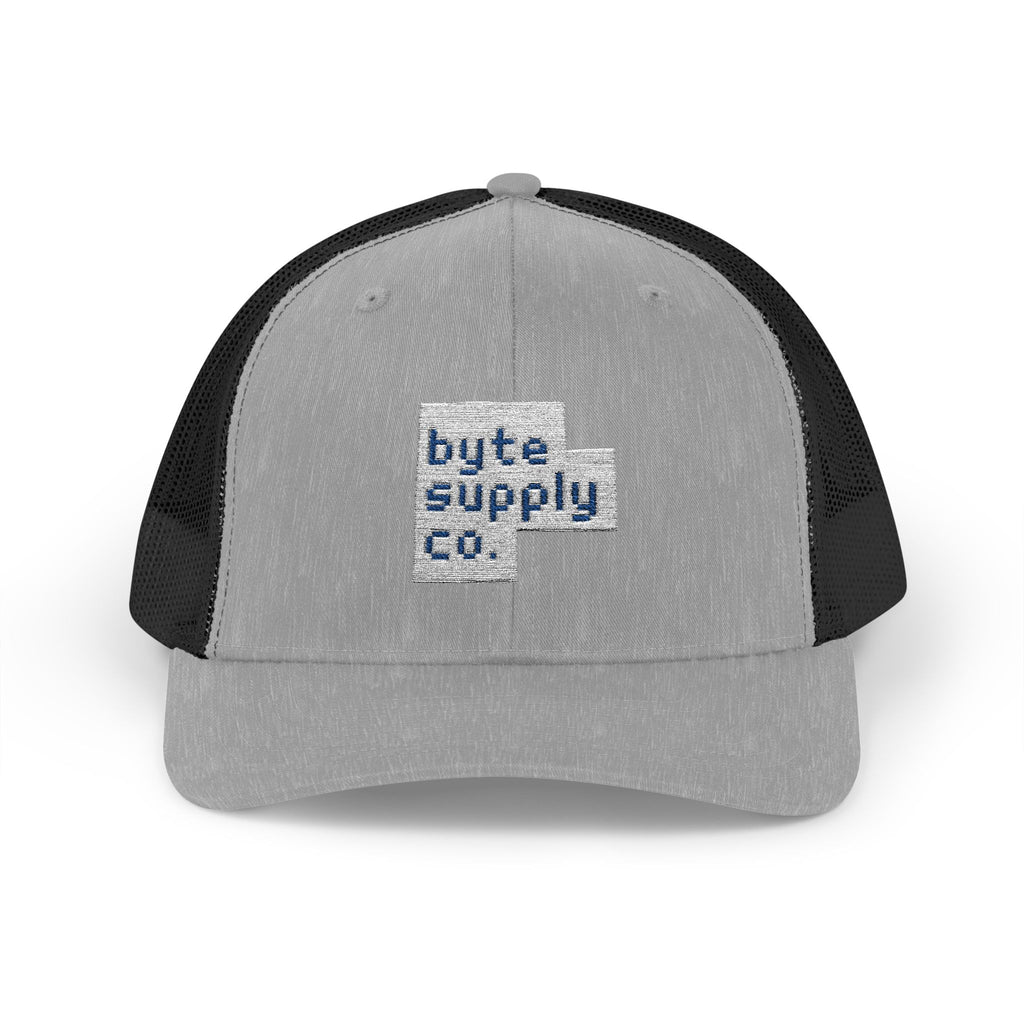 Byte Supply Co. Logo Text Snapback Trucker Cap