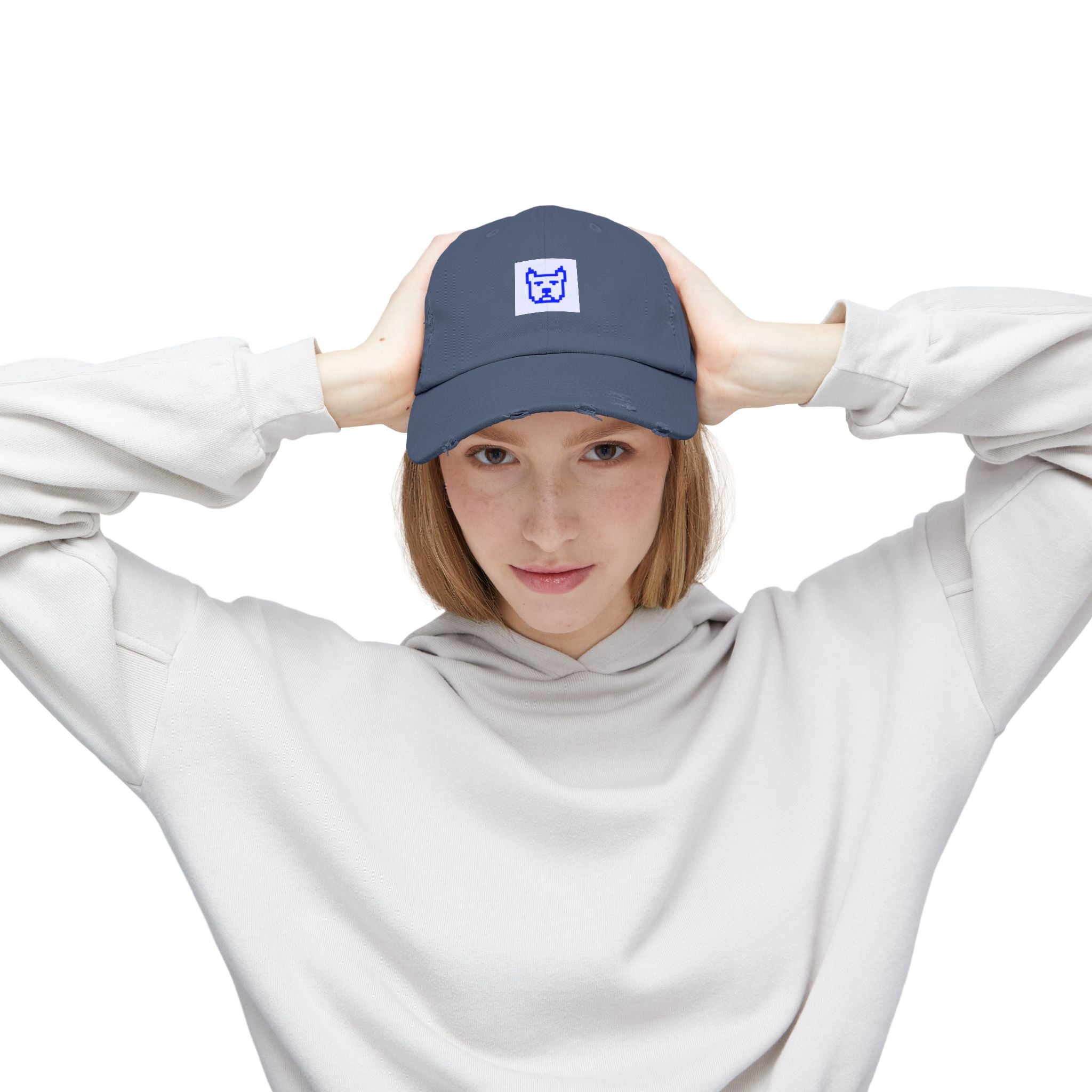 Byte Supply Co. Logo Design Unisex Distressed Cap