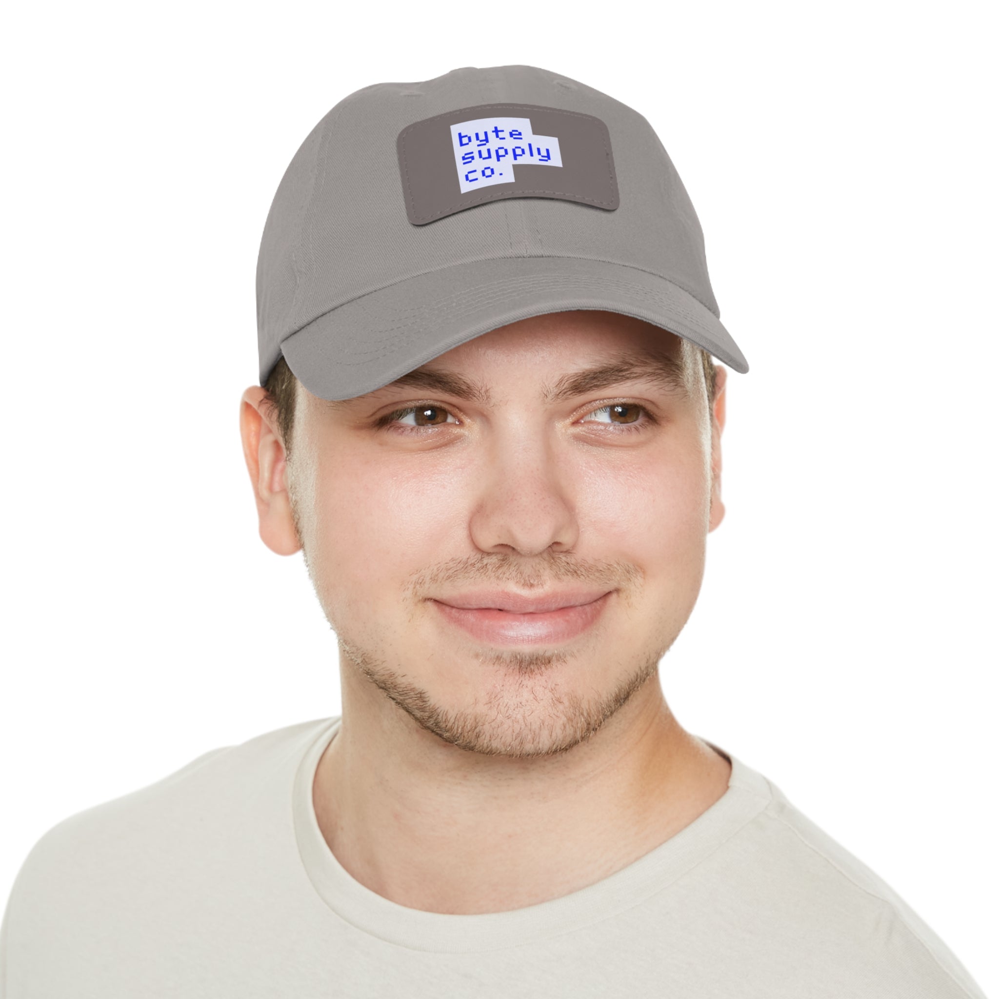 Byte Supply Co. Logo Text Hat with Leather Patch
