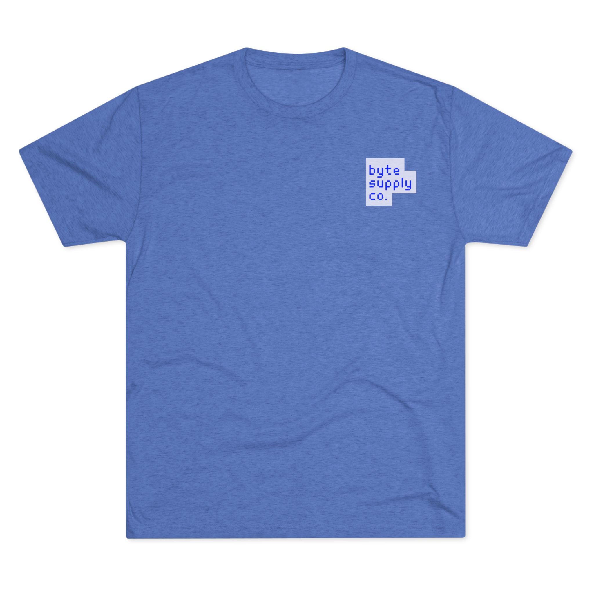 Byte Supply Co. Text Logo Unisex Tri-Blend Crew Tee