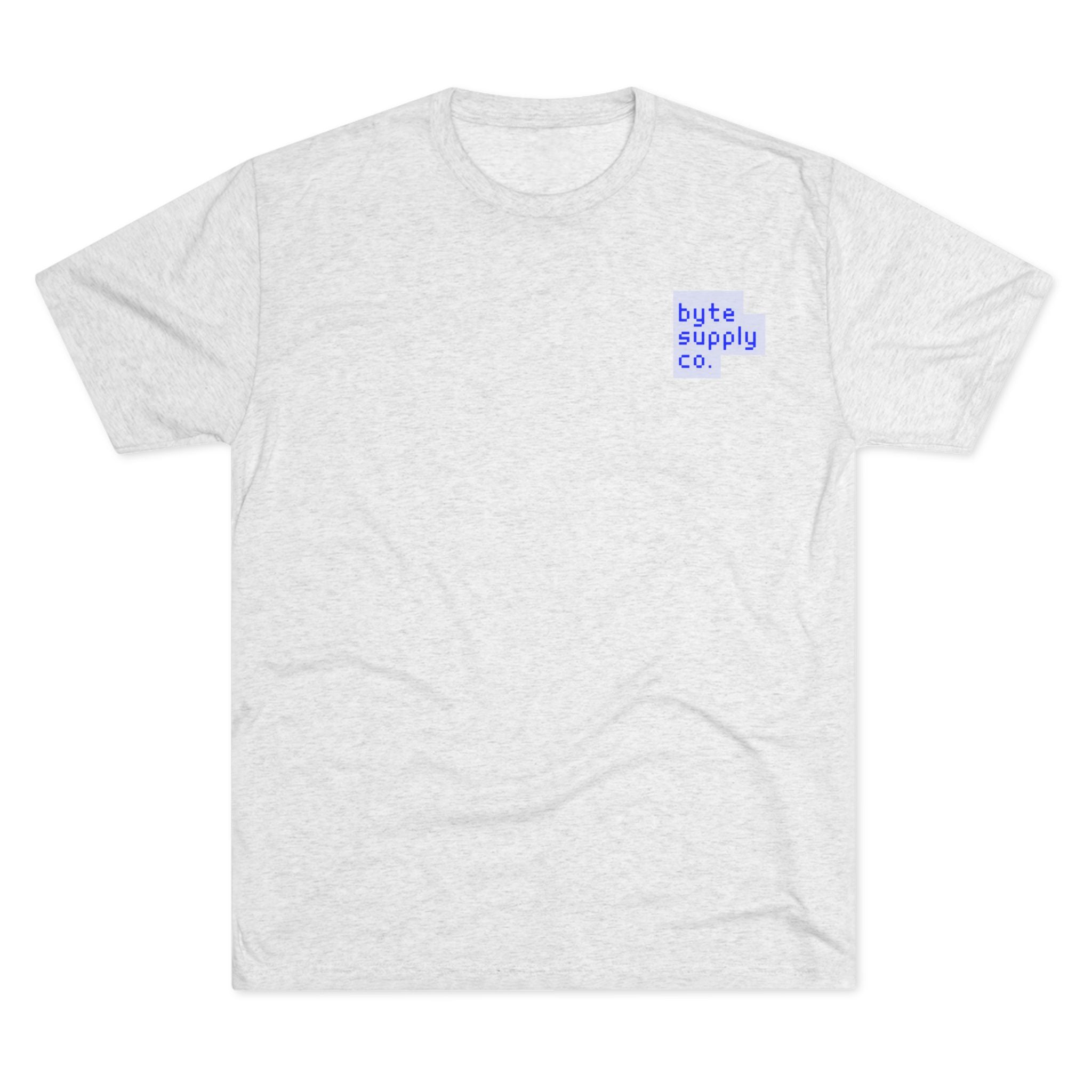 Byte Supply Co. Text Logo Unisex Tri-Blend Crew Tee