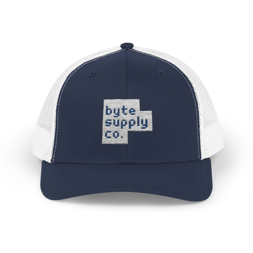 Byte Supply Co. Logo Text Snapback Trucker Cap