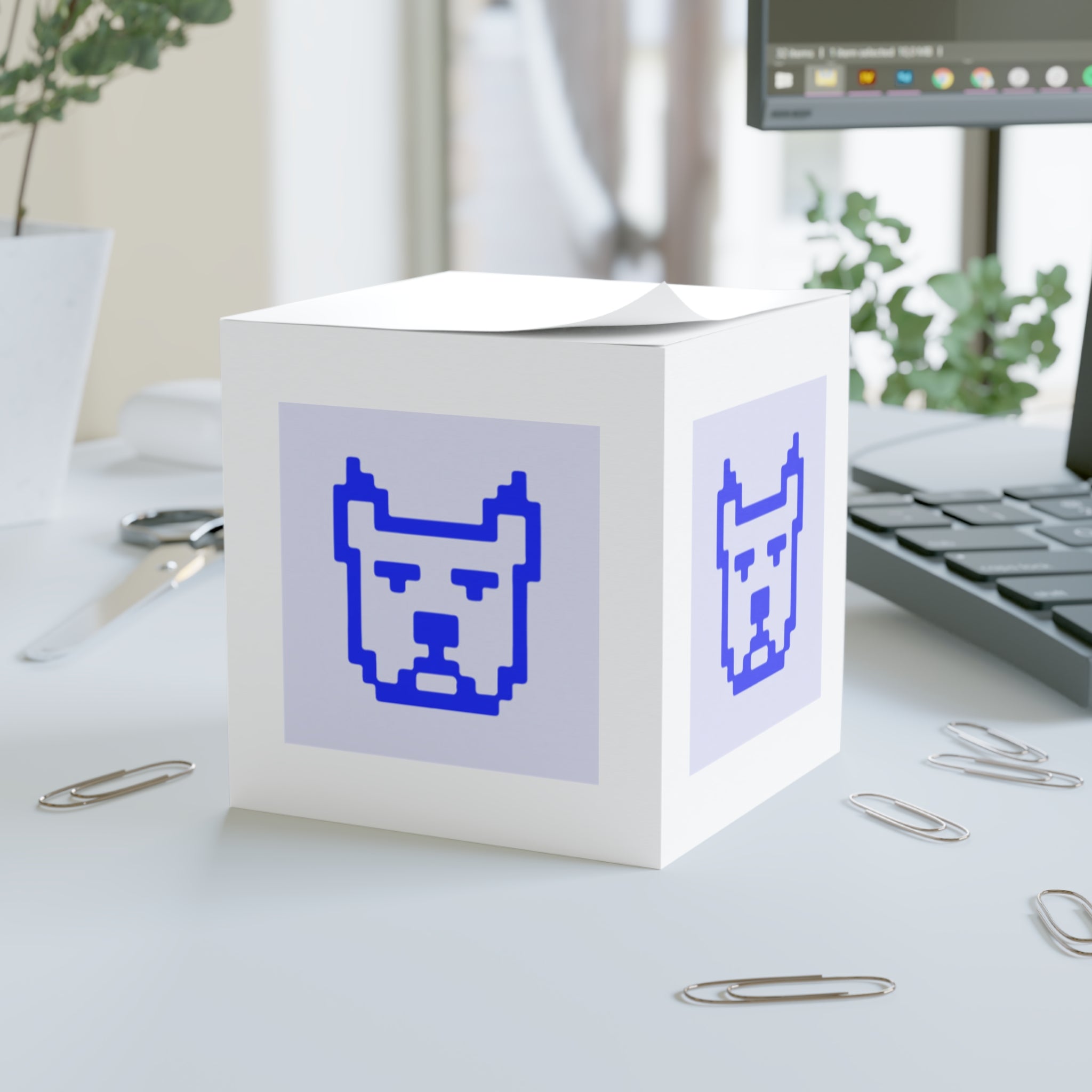 Byte Supply Co. Logo Design Note Cube