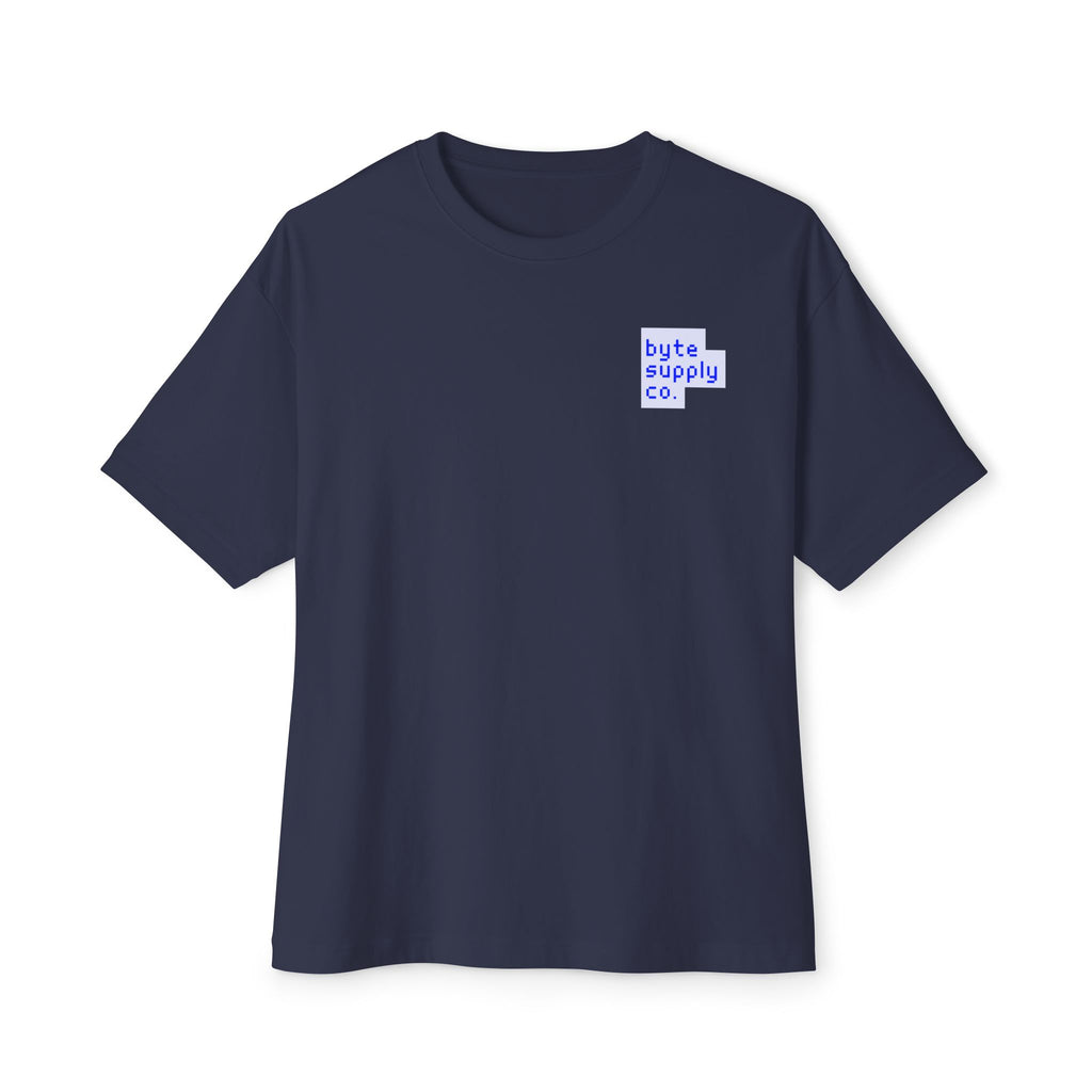 Byte Supply Co. Logo Text Unisex Oversized Boxy Tee