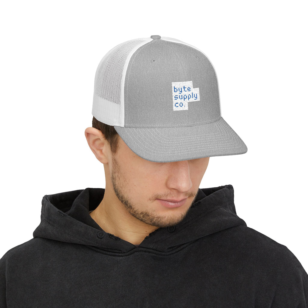 Byte Supply Co. Logo Snapback Trucker Cap (Embroidery)