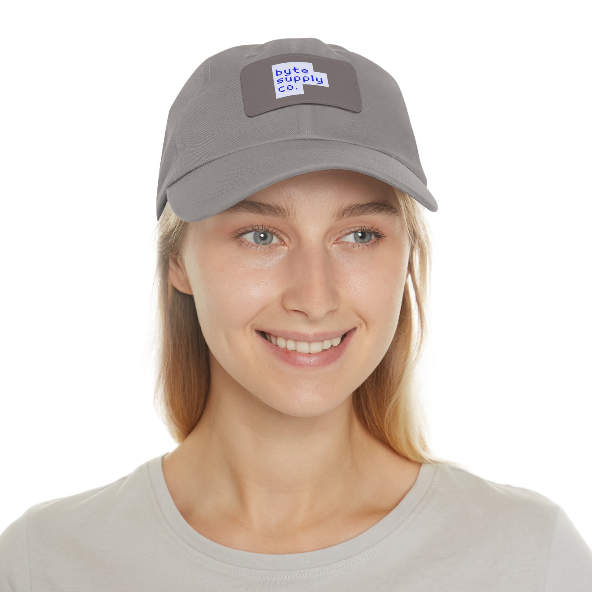 Byte Supply Co. Logo Text Hat with Leather Patch
