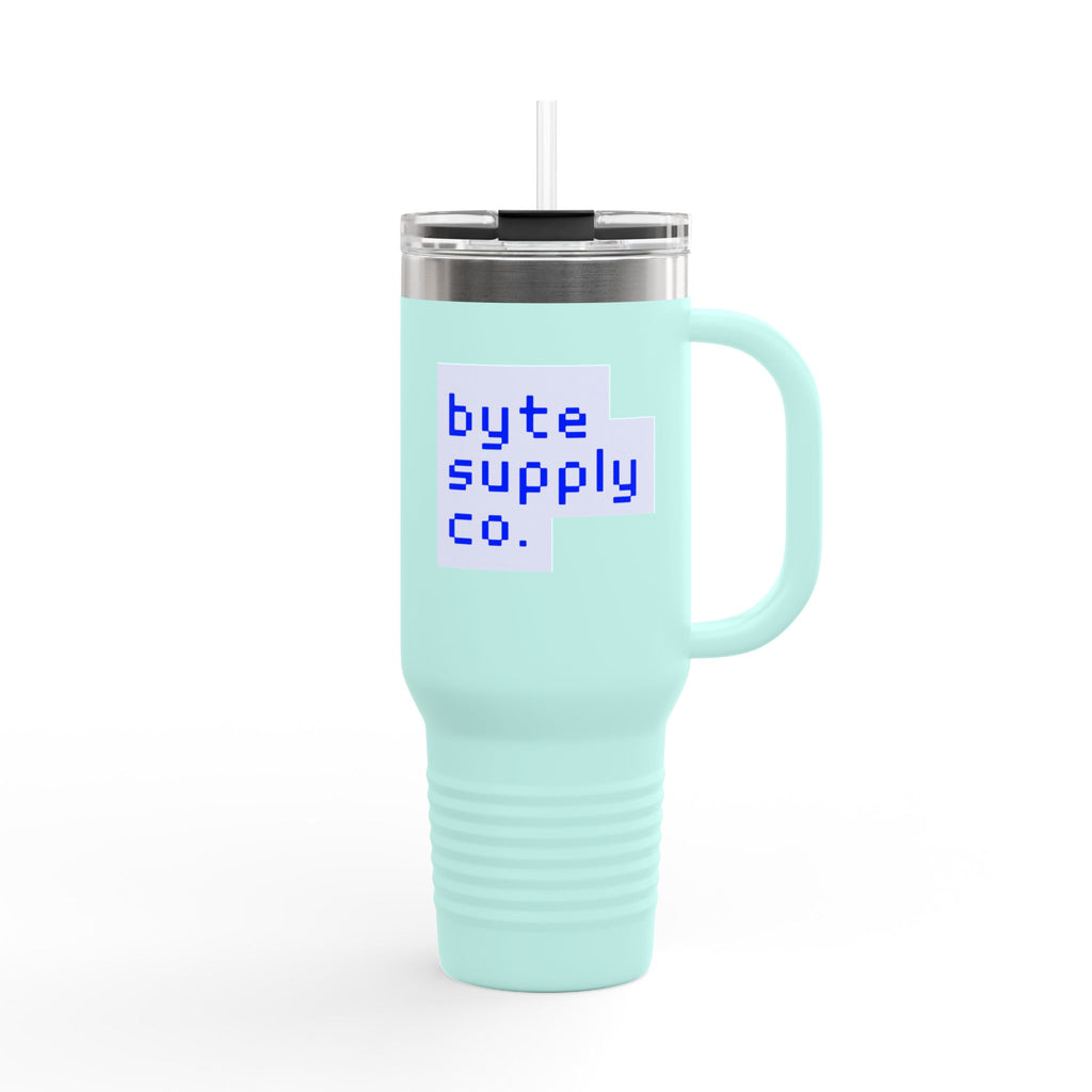 Byte Supply Co. Logo Text Insulated Travel Mug, 40oz