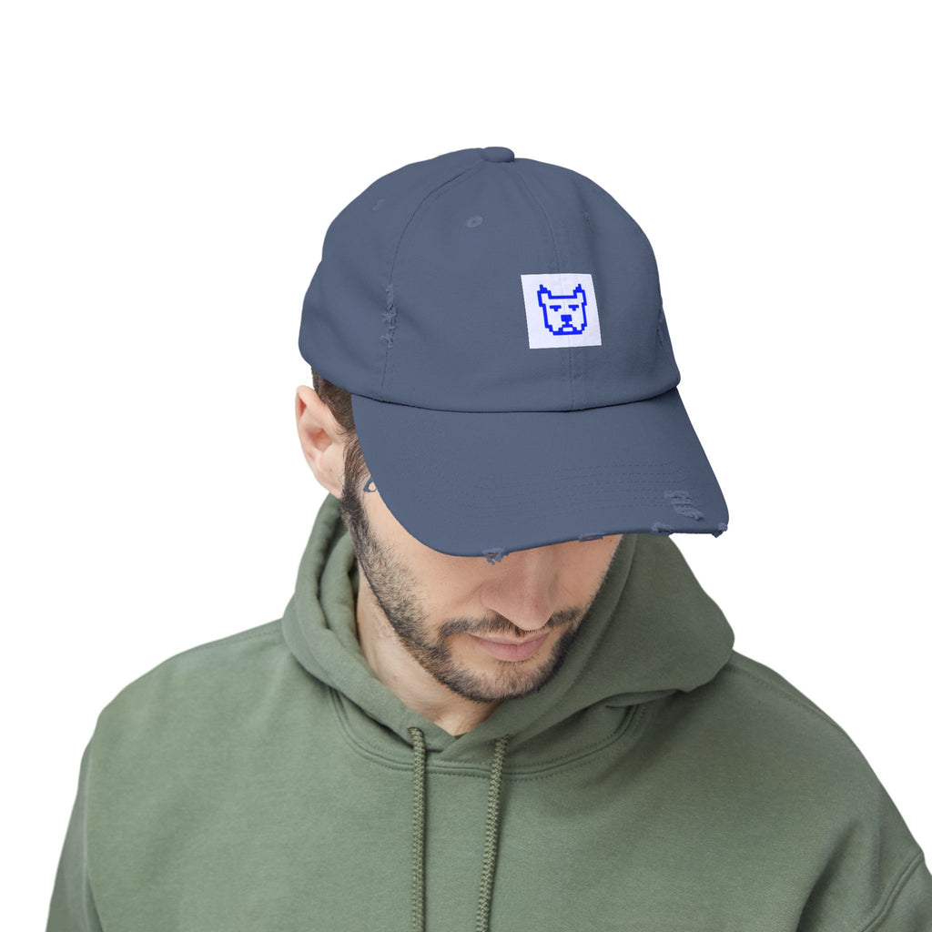 Byte Supply Co. Logo Design Unisex Distressed Cap