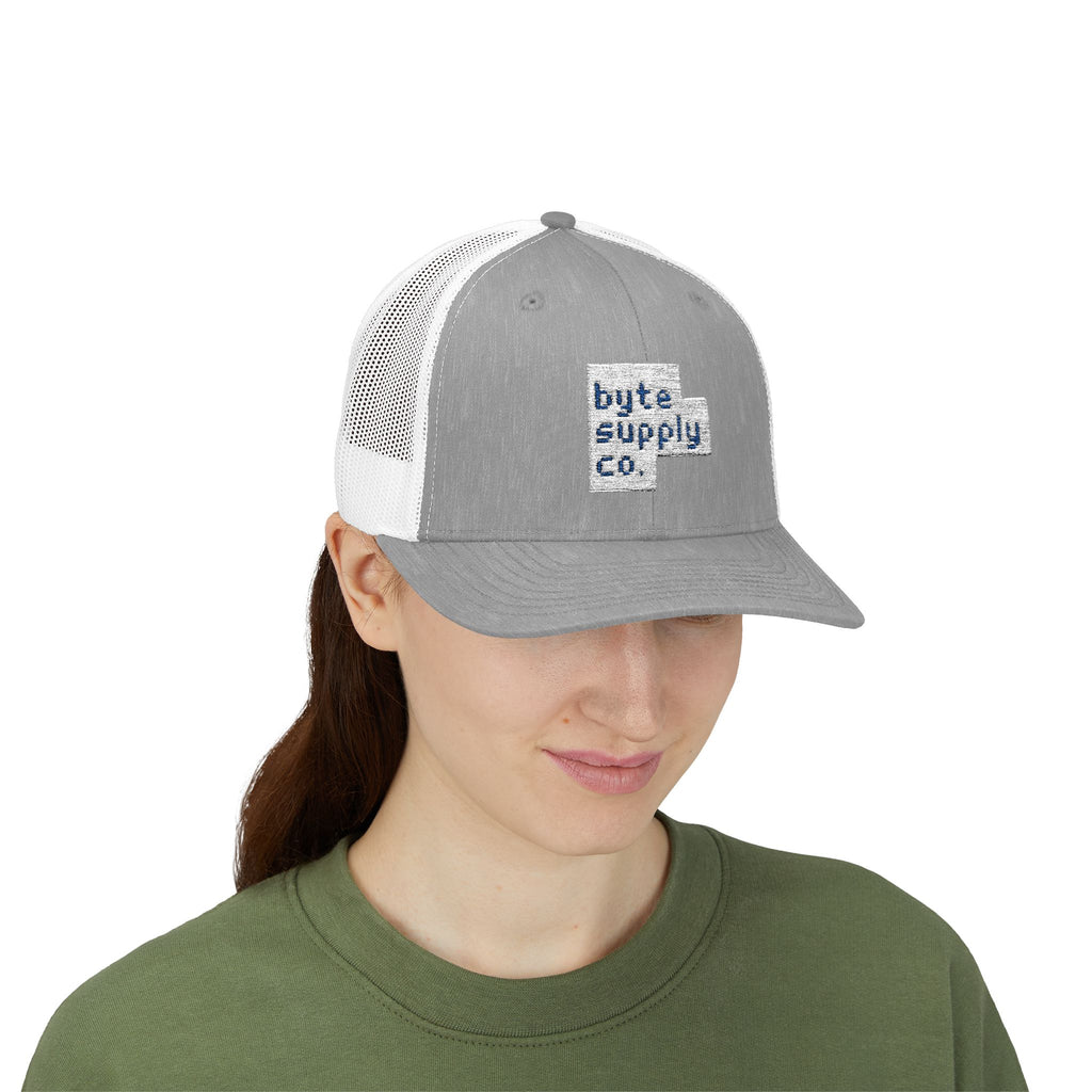 Byte Supply Co. Logo Text Snapback Trucker Cap