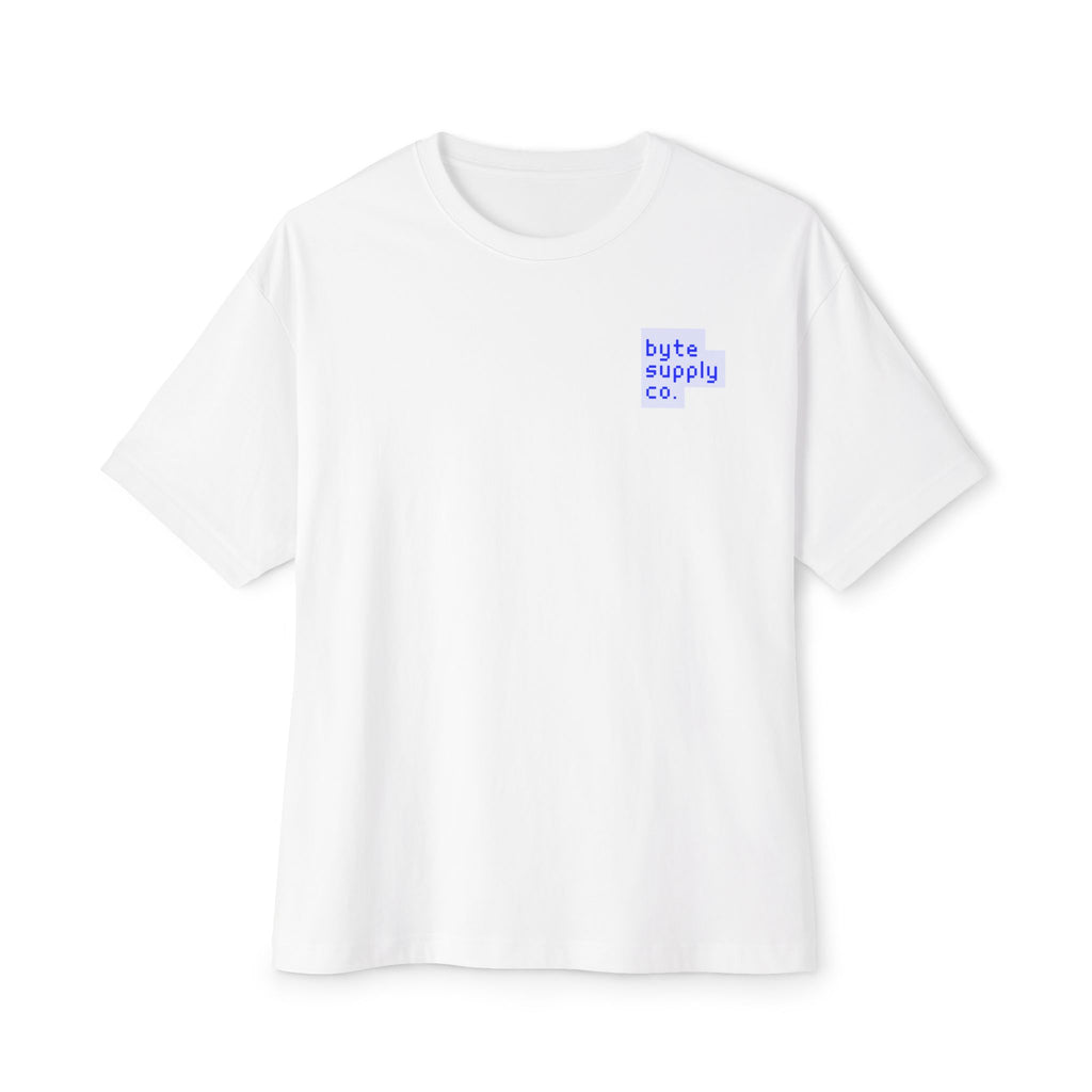 Byte Supply Co. Logo Text Unisex Oversized Boxy Tee