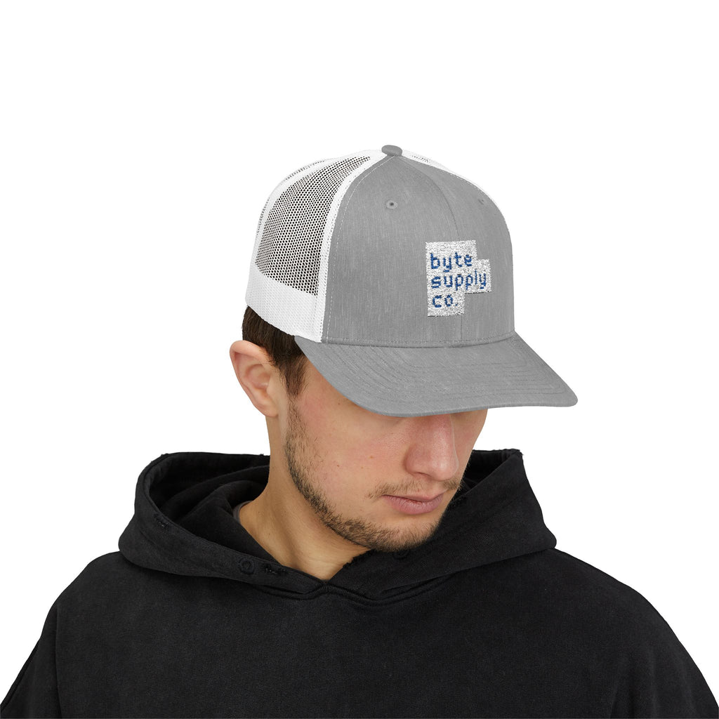 Byte Supply Co. Logo Text Snapback Trucker Cap