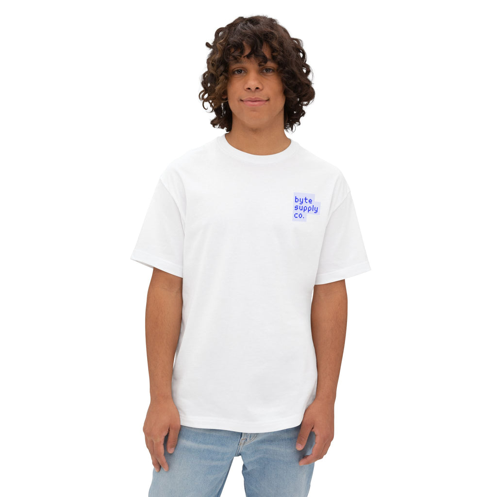 Byte Supply Co. Logo Text Unisex Oversized Boxy Tee